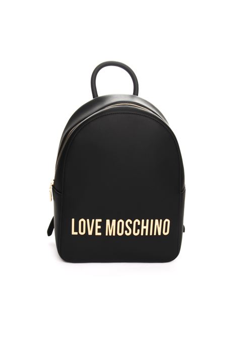 black leather backpack LOVE MOSCHINO | JC4193PP1LKD0-000